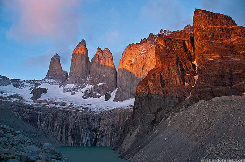 Amanhecer nas Torres del Paine